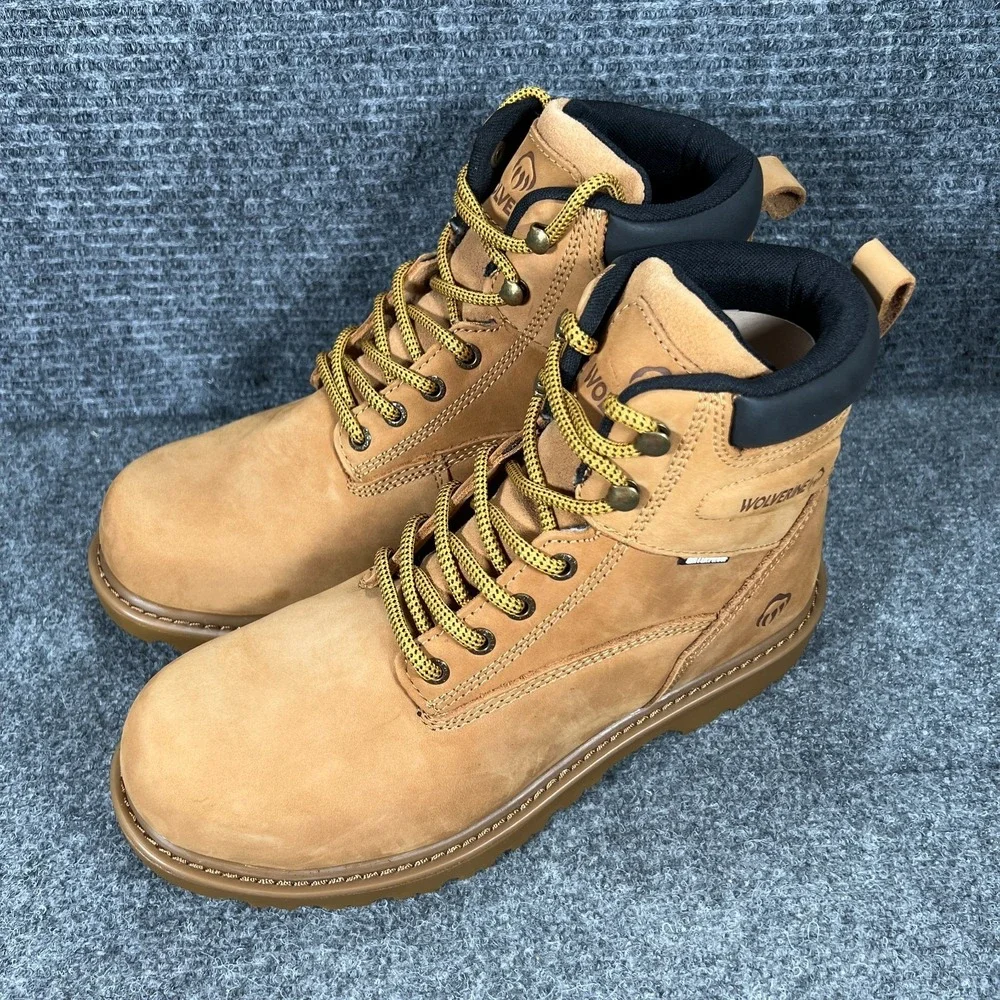 Wolverine Floorhand Boots Womens 10 Brown Insulated Steel Toe‎ Work Slip Oil Res